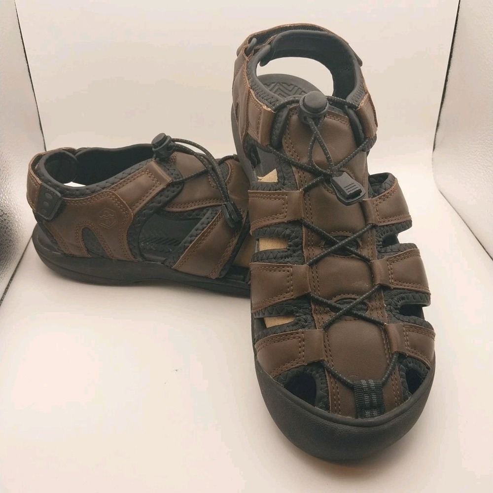 Men's Khombu Brown Travis Active Fisherman Hiking Summer Sandals Size 10M Boho